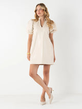 Hampton Mini Dress - Sandshell Vegan Leather