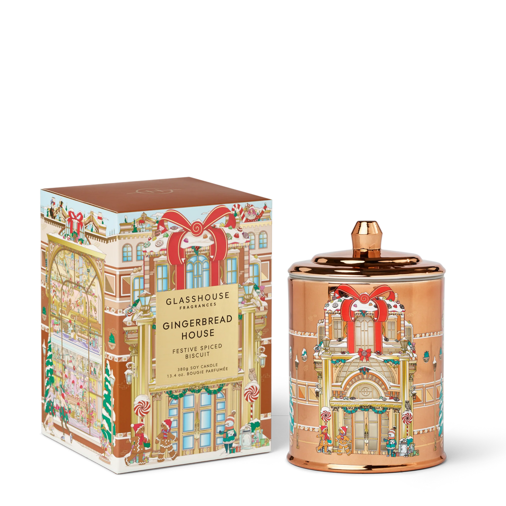 Gingerbread House - 13.4 oz. Triple Scented Candle – Postcards from ...
