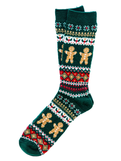 Gingerbread Fair Isle Socks