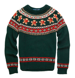 Gingerbread Fair Isle Kids Sweater