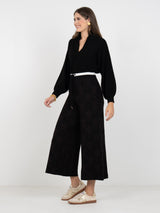 Teddy Crop Trouser - Bow Lattice