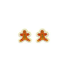 Gingerbread Mini Stud Earrings