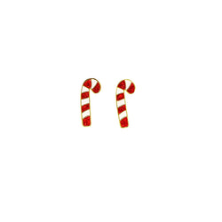 Candy Cane Mini Stud Earrings