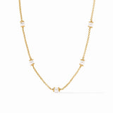 Hydra Delicate Station Necklace - Pearl