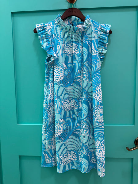 Shari Dress Jude Cloth - Enchanged Sea Aqua