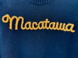 Macatawa Tinsel Sweater - Navy/Gold