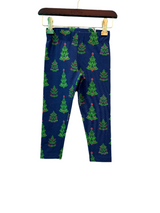 Girls Lolly Legging in Navy Festive Trees