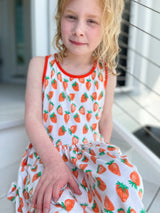 Girls Tawny Twirl Dress in Strawberry Fields