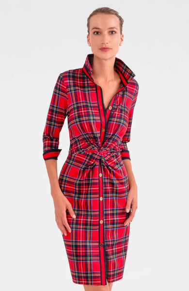 Twist & Shout Dress - Duke of York - Red Multi