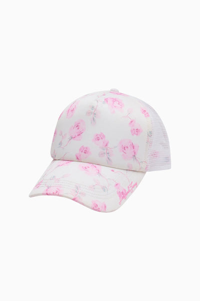 Joni Floral Print Trucker Hat - Sterling Dusk