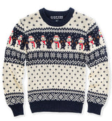 Snowman Fair Isle Kids Sweater
