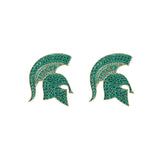 Michigan State Pavé Logo Studs