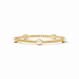 Nassau Stone Bangle- Pearl