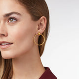 Palermo Delicate Doorknocker Earring - Gold