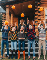 Cozy Pumpkin Sweater in Brown - Women's