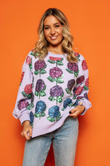 Lavender Hydrangea Sweatshirt