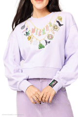 Licensed Lavender Wicked Charm Necklace Sweatshirt