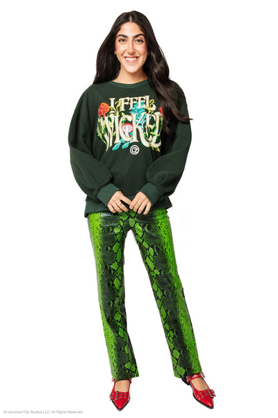 Licensed Forest Green 'I Feel Wicked' Sweatshirt