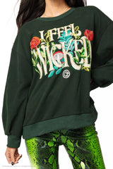 Licensed Forest Green 'I Feel Wicked' Sweatshirt
