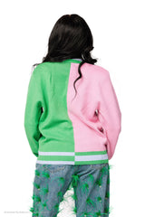 Licensed Colorblock Glinda & Elphaba Button Up Cardigan