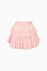 Ruffle Mini Luna Rosa Fleur Skirt - Apple Blossom