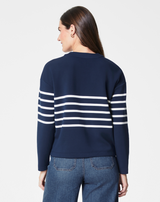 Airessentials Cardigan - Medium Navy Porcelain Stripe