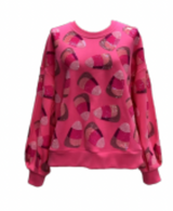 Neon Pink Candy Corn Sweatshirt