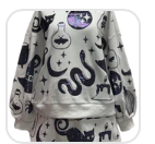 White & Purple Halloween Icon Sweatshirt