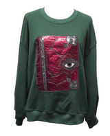 Green 'Boooooook' Sweatshirt