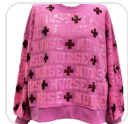 Pink 'Nurse' All Over Sweatshirt