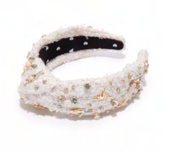 Ivory Nutcracker Embellished Knotted Headband