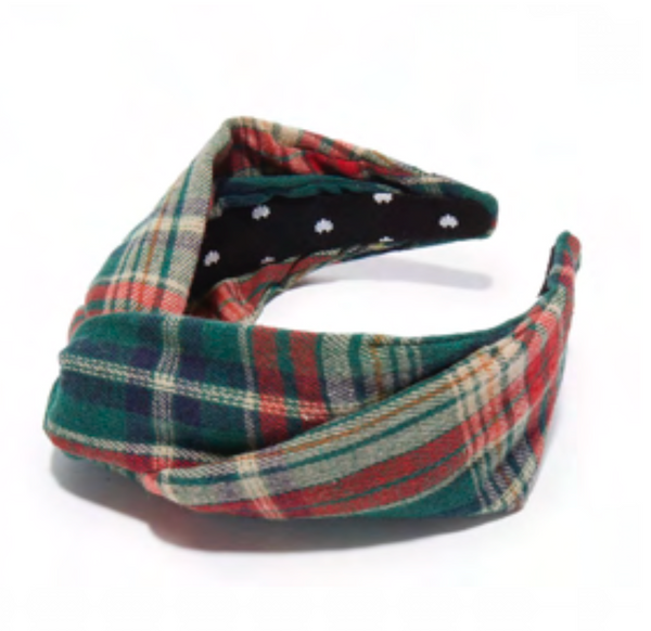 Crimson Pine Tartan Greta Headband