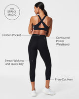 SPANXshape™ Booty Boost® 7/8 Leggings - Very Black