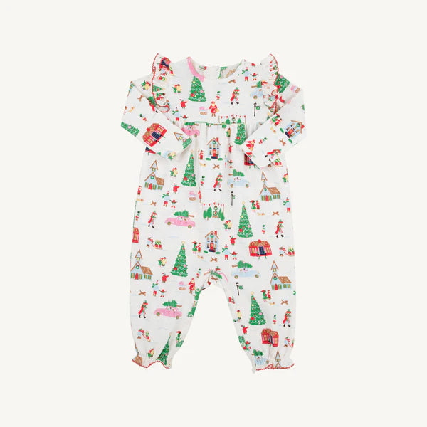 Leigh Anne Angel Sleeve Romper - Make the Season Bright