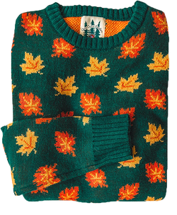 The Big Cozy Fall Leaf Sweater