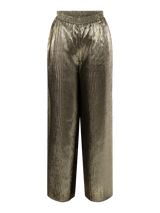Pleated Pant - Black/Gold