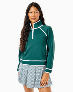 Scuba Light Bainbridge Quarter Zip Sweatshirt - Ivy