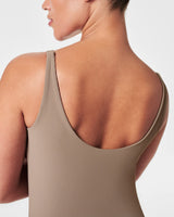 SPANXshape™ Get Moving Contour Rib Shelf Tank - Driftwood