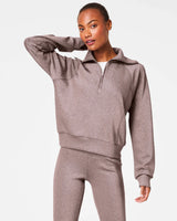 SPANX® AirEssentials Half Zip - Smoke/Silver Shimmer