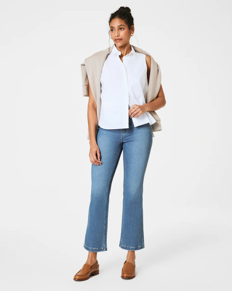 SPANXshape™ EveryWear Kick Flare Jeans - Stonewashed Blue