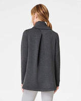 AirEssentials SPANX® Open Wrap Cardigan - Dark Heather Grey