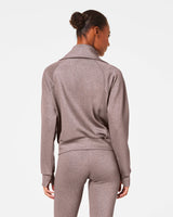 SPANX® AirEssentials Half Zip - Smoke/Silver Shimmer