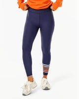 Sculpt Compression High-Rise Everyday Legging - Navy/Super White/Papaya/Apricot