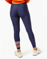 Sculpt Compression High-Rise Everyday Legging - Navy/Super White/Papaya/Apricot