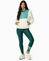 Fleece Everyday Sherpa Outerwear - Cream/Ivy Gingham