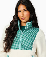 Fleece Everyday Sherpa Outerwear - Cream/Ivy Gingham