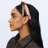 Cognac Bardot Faux Leather Headband