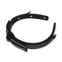 Jet Crystal Bardot Border Headband