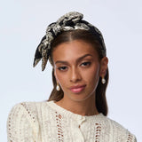 Jet Holly Floral Jacquard Headband