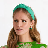 Garden Green Woven Knotted Headband